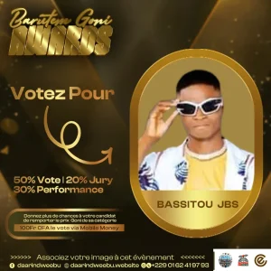 Bassitou JBS — candidat de la 1re édition des Barutem Goni Awards (2025).