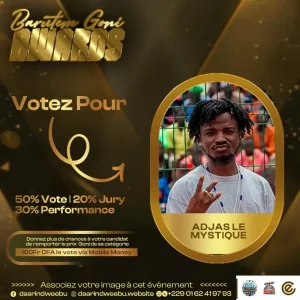 DJ Adjas Le Mystique — candidat de la 1re édition des Barutem Goni Awards (2025).