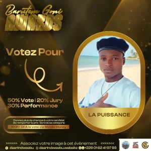 La Puissance — candidat de la 1re édition des Barutem Goni Awards (2025).