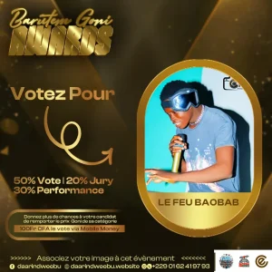 Le Feu Baobab — candidat de la 1re édition des Barutem Goni Awards (2025).