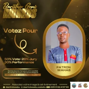 Patron wahab — candidat de la 1re édition des Barutem Goni Awards (2025).