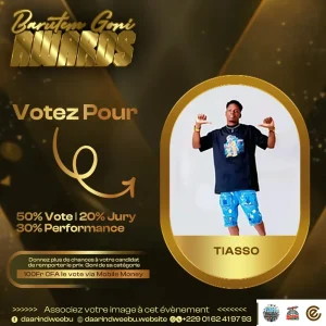Tiasso El Kana — candidat de la 1re édition des Barutem Goni Awards (2025).