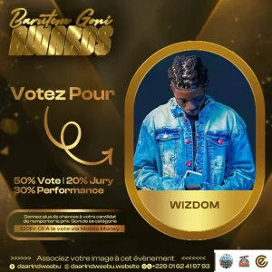 Wizdom — candidat de la 1re édition des Barutem Goni Awards (2025).