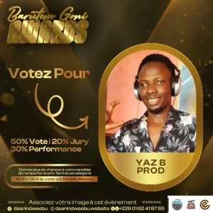 YAZ B PROD — candidat de la 1re édition des Barutem Goni Awards (2025).
